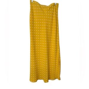 LOFT Outlet Yellow Polka Dot Skirt